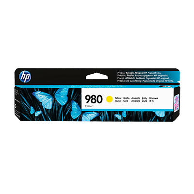 HP #980 Yellow Ink Cartridge D8J09A 6,600 pages(D8J09A) - 1