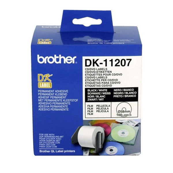 Brother DK11207 White Label 100 per roll Labelling Tape(DK-11207) - 1