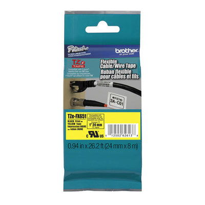 Brother TZeFX651 Flexible 8 Metre Labelling Tape(TZe-FX651) - 1