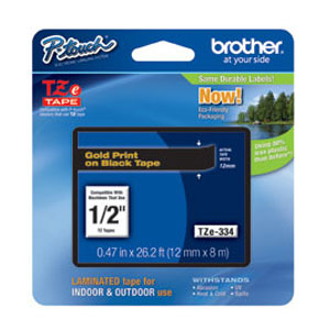 Brother TZe334 Labelling Tape 8 metres Labelling Tape(TZe-334) - 1