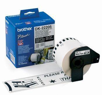 Brother DK22205 White Roll 62mm x 30.48 metres(DK-22205) - 1
