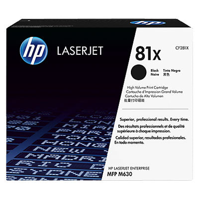 HP #81X Black Toner CF281X 25,000 pages(CF281X) - 1