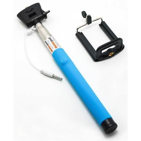 Selfie Stick - Plug-and-Play - Blue - 4