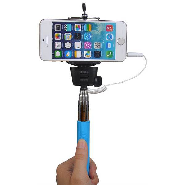Selfie Stick - Plug-and-Play - Blue - 7