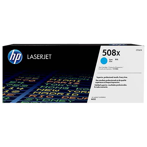 HP 508X High Yield Cyan Original LaserJet Toner Cartridge (CF361X)(CF361X) - 1