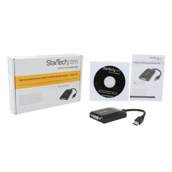 StarTech USB 3.0 to DVI External Video Card Multi Monitor Adapter(USB32DVIPRO) - 4