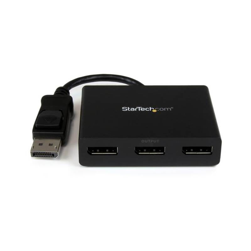 StarTech 3-Port Multi Monitor Adapter - DisplayPort MST Hub - Windows(MSTDP123DP) - 1