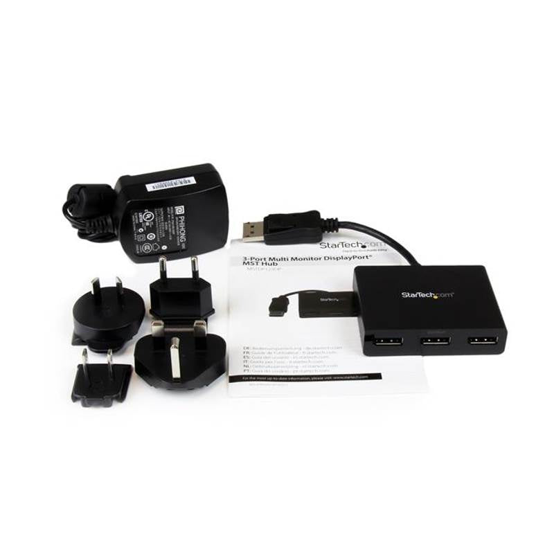 StarTech 3-Port Multi Monitor Adapter - DisplayPort MST Hub - Windows(MSTDP123DP) - 5