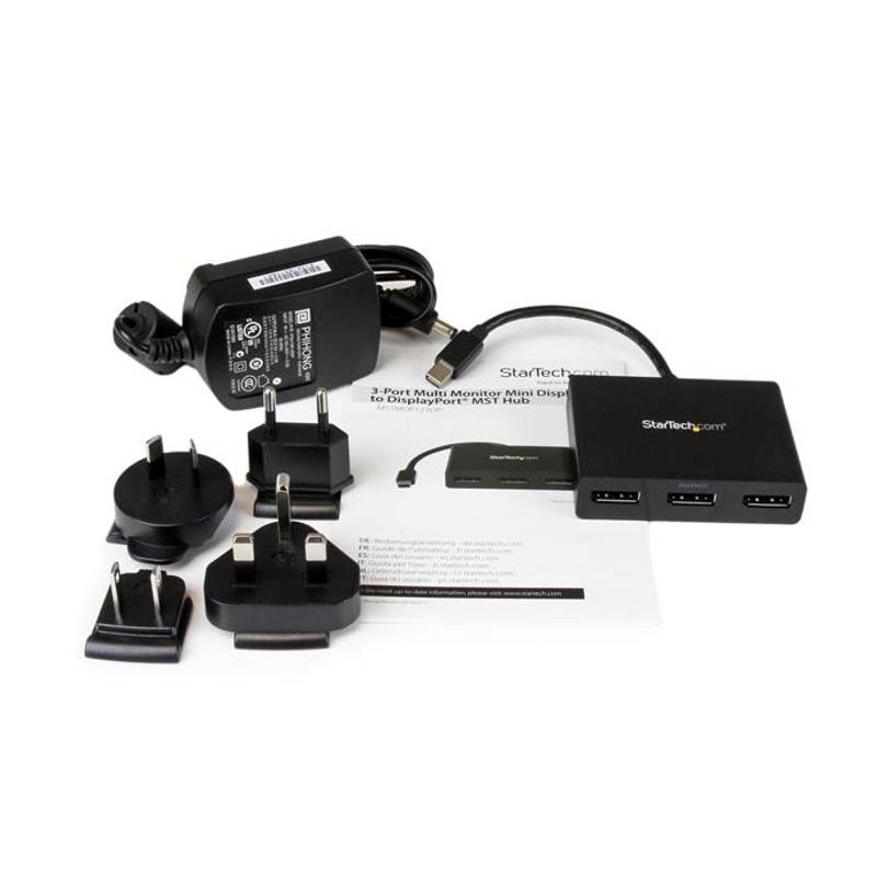 StarTech 3-Port Multi Monitor Adapter - Mini DisplayPort to DP MST Hub(MSTMDP123DP) - 2