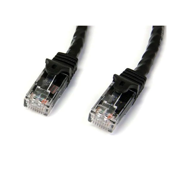 StarTech CAT6 Ethernet Cable 3m Black 650MHz 100W Snagless Patch Cord(N6PATC3MBK) - 1