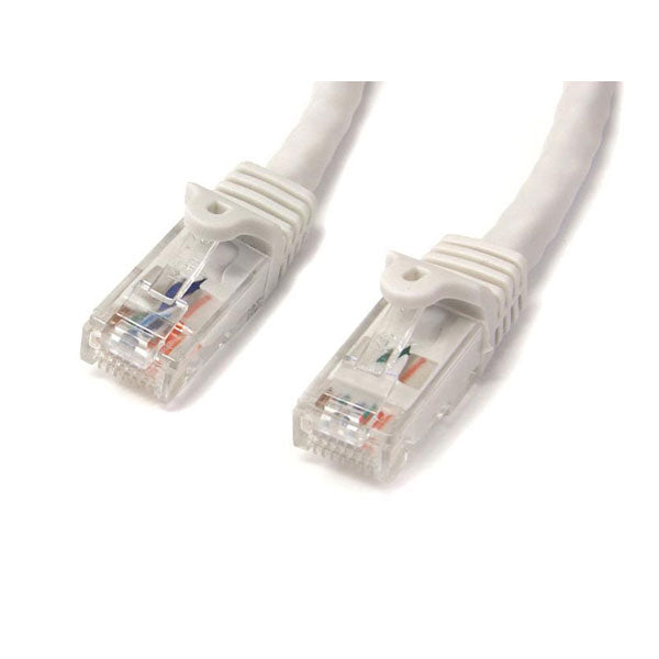 StarTech CAT6 Ethernet Cable 3m White 650MHz 100W Snagless Patch Cord(N6PATC3MWH) - 1