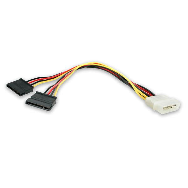 StarTech LP4 to 2x SATA Power Y Cable Adapter(PYO2LP4SATA) - 1