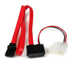 StarTech 50cm Slimline SATA to SATA Cable(SLSATAF20) - 1