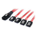 StarTech SAS Cable SFF-8087 to 4x Latching SATA(SAS8087S450) - 1