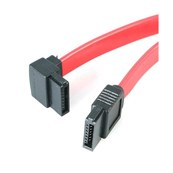 StarTech 0.5m SATA to Left Angle SATA Cable(SATA18LA1) - 1