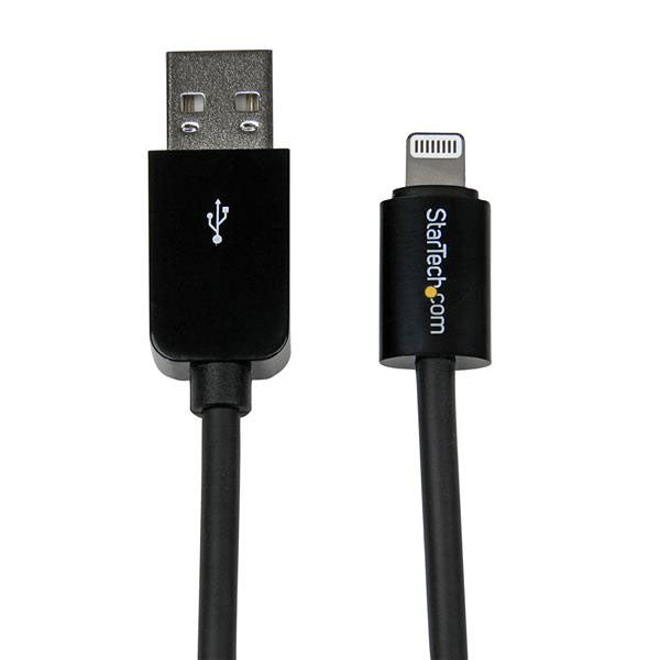 StarTech 90cm Black 8-pin Lightning to USB Cable(USBLT1MB) - 1
