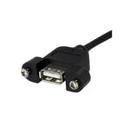 StarTech 90cm Panel Mount USB A USB Header Cable(USBPNLAFHD3) - 2