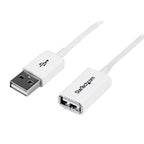 StarTech 1m White USB 2.0 Extension Cable - M/F(USBEXTPAA1MW) - 1