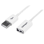 StarTech 3m White USB 2.0 Extension Cable - M/F(USBEXTPAA3MW) - 1
