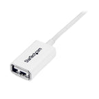 StarTech 3m White USB 2.0 Extension Cable - M/F(USBEXTPAA3MW) - 3