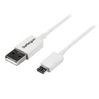 StarTech 1m White Micro USB Cable - A to Micro B(USBPAUB1MW) - 1