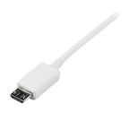 StarTech 2m White Micro USB Cable - A to Micro B(USBPAUB2MW) - 3