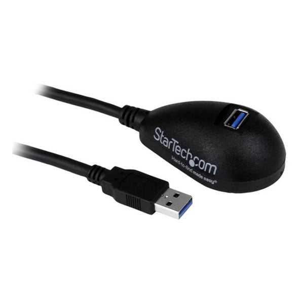 StarTech 1.5m Black USB 3 Desktop Extension Cable(USB3SEXT5DKB) - 1