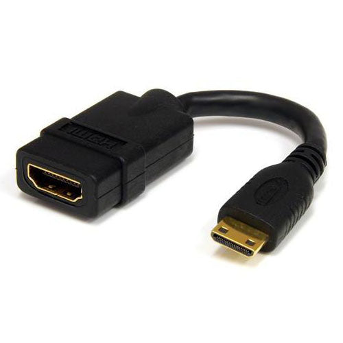 StarTech Mini HDMI to HDMI Adapter, 4K Ultra HD High Speed HDMI Adapter(HDACFM5IN) - 1