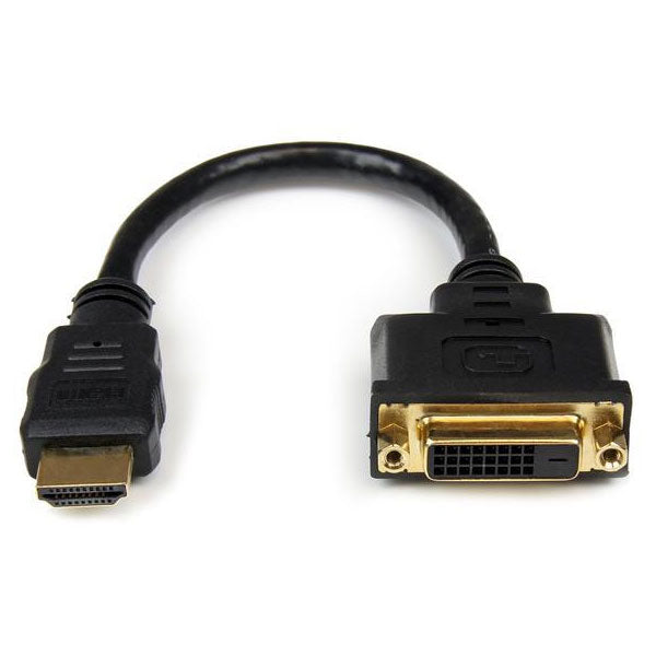 StarTech 0.2m HDMI to DVI-D Male-Female Adapter Cable(HDDVIMF8IN) - 1