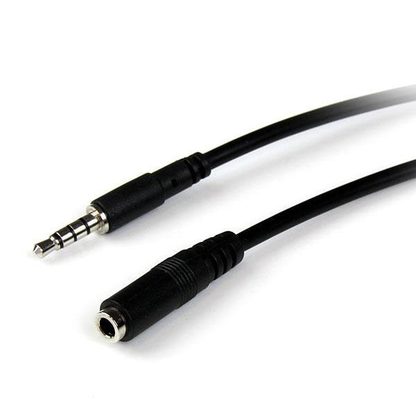 StarTech 3.5mm 4 Position Headset Extension Cable(MUHSMF2M) - 1