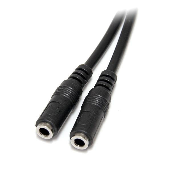 StarTech Slim Stereo Y Cable 3.5 to 2x 3.5mm(MUY1MFFS) - 2