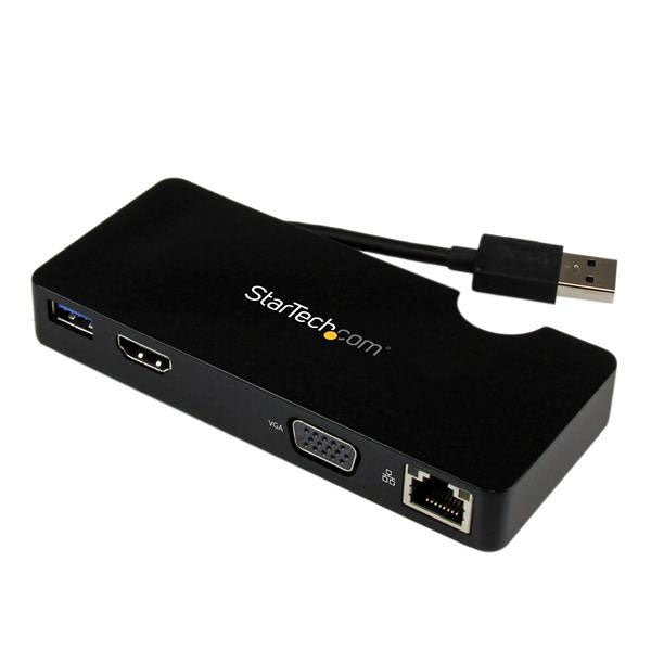 StarTech Travel Docking Station for Laptops - HDMI or VGA - USB 3.0(USB3SMDOCKHV) - 1