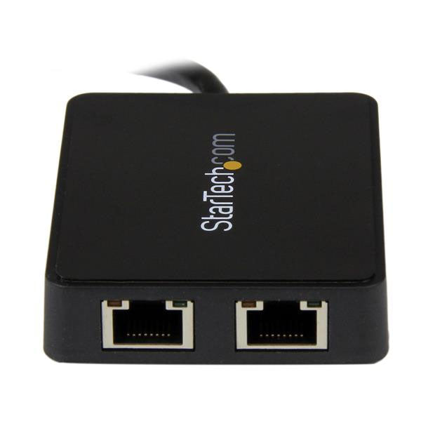 StarTech USB 3.0 Dual Port Gigabit Ethernet Adapter(USB32000SPT) - 2