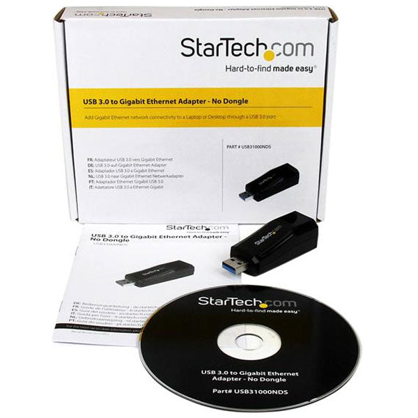 StarTech USB 3.0 to Gigabit Ethernet NIC Adapter(USB31000NDS) - 5