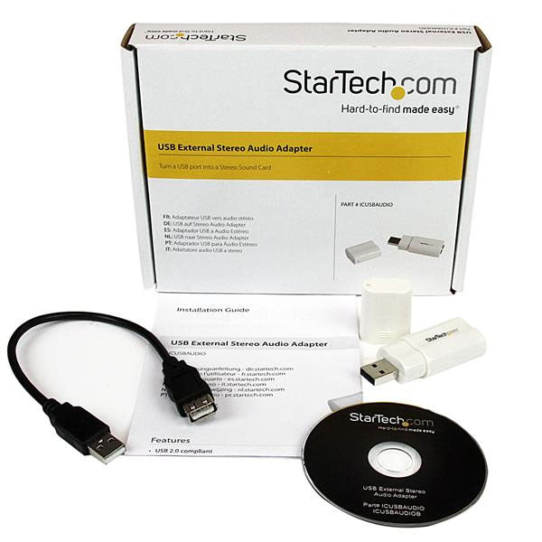 StarTech USB to Stereo Audio Adapter Converter(ICUSBAUDIO) - 5