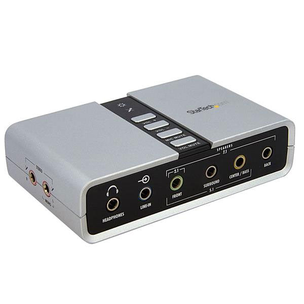 StarTech 7.1 USB Audio Adapter External Sound Card(ICUSBAUDIO7D) - 2