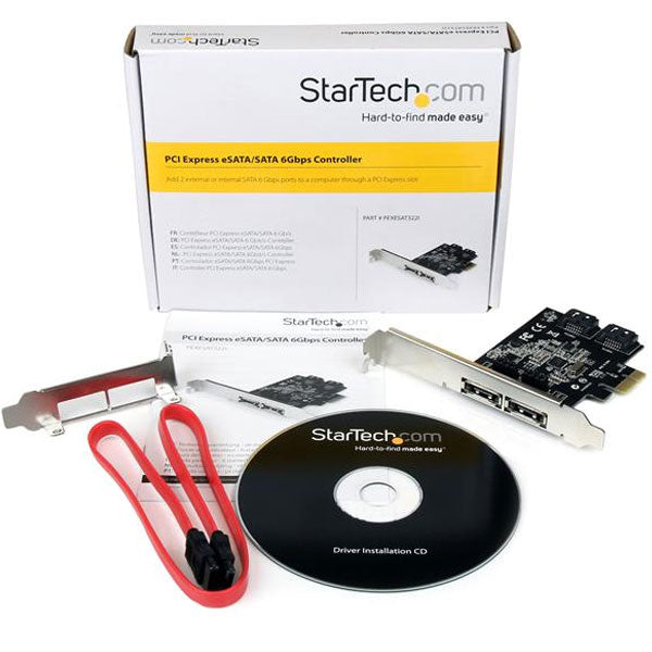 StarTech 2Port PCIe SATA III eSATA Controller(PEXESAT322I) - 5