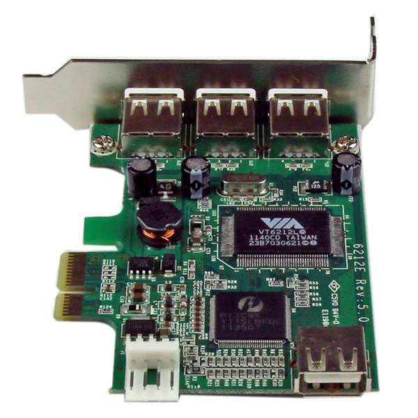 StarTech 4 Port LP PCI Express USB Card(PEXUSB4DP) - 2