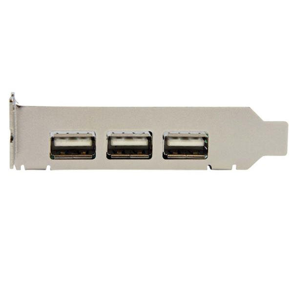 StarTech 4 Port LP PCI Express USB Card(PEXUSB4DP) - 4