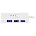 StarTech Portable 4 Port Mini USB 3.0 Hub - White(ST4300MINU3W) - 1