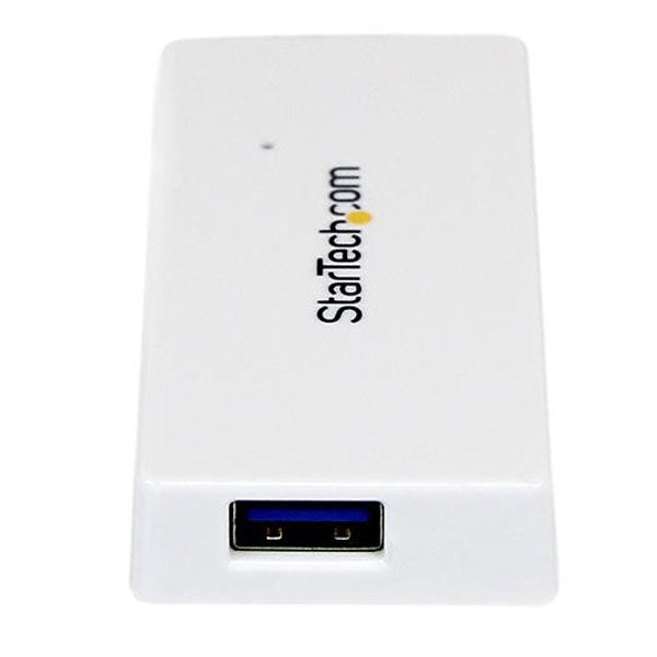 StarTech Portable 4 Port Mini USB 3.0 Hub - White(ST4300MINU3W) - 3