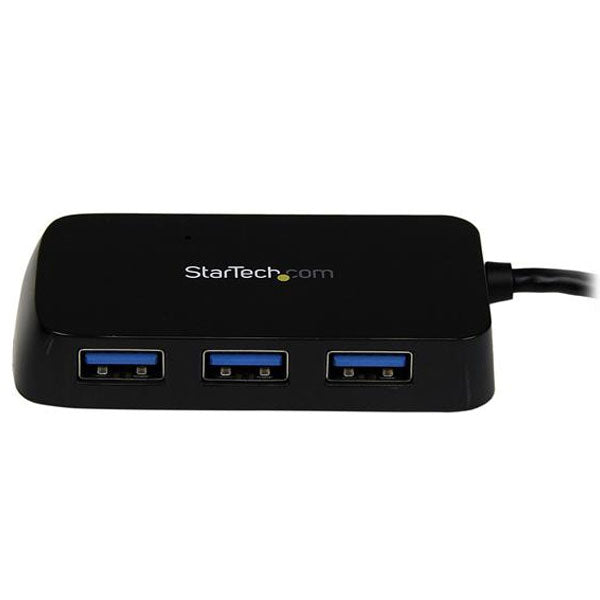 StarTech Portable 4 Port Mini USB 3.0 Hub - Black(ST4300MINU3B) - 1