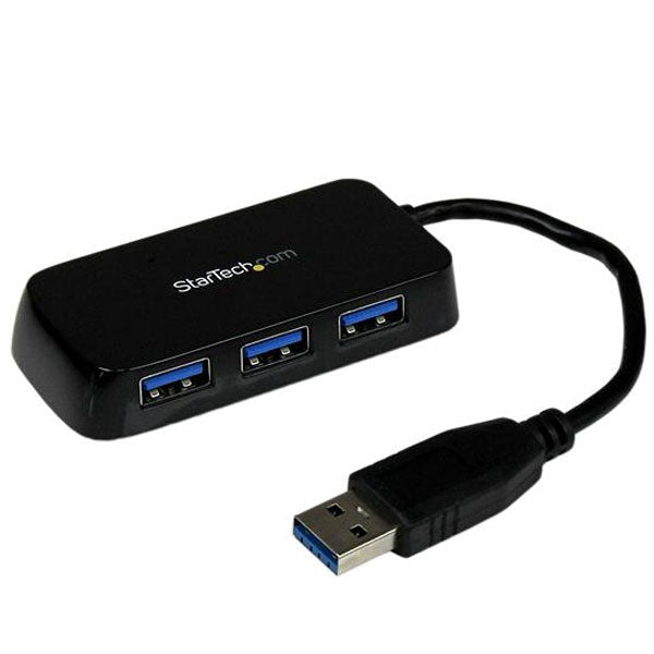 StarTech Portable 4 Port Mini USB 3.0 Hub - Black(ST4300MINU3B) - 3