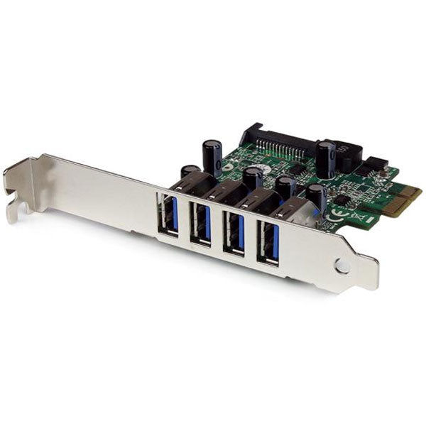 StarTech 4 Port PCI Express PCIe USB 3.0 Card(PEXUSB3S4V) - 1