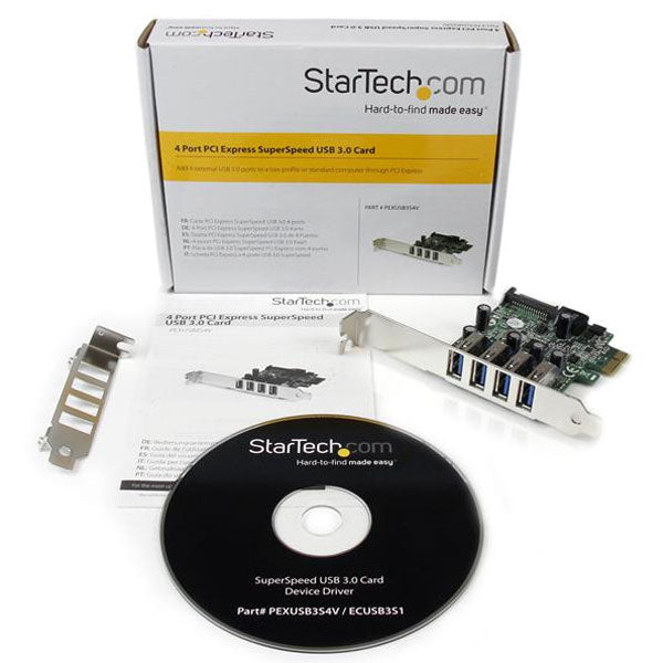 StarTech 4 Port PCI Express PCIe USB 3.0 Card(PEXUSB3S4V) - 5