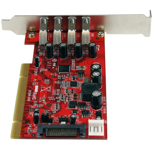 StarTech 4 Port PCI USB 3.0 Card w/ SATA Power(PCIUSB3S4) - 3