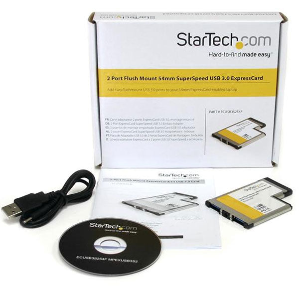 StarTech USB3.0 ExpressCard - 54mm Flush Mount(ECUSB3S254F) - 4
