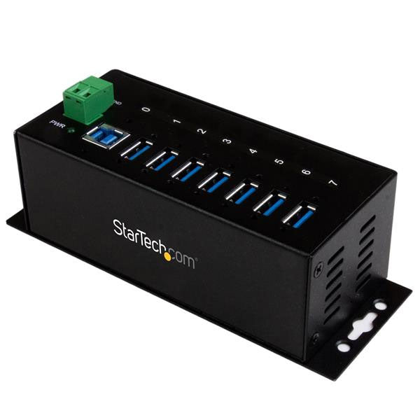 StarTech 7 Port USB 3.0 Hub (USB-A) - Metal Industrial Hub - ESD/Surge(ST7300USBME) - 1