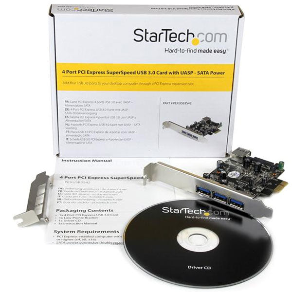 StarTech 4 Port USB 3.0 PCI Express Card(PEXUSB3S42) - 5