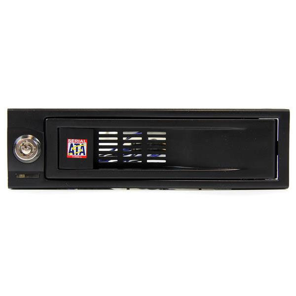 StarTech 5.25" Trayless Hot Swap Mobile Rack for 3.5" HDD(HSB100SATBK) - 1